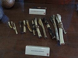 Instrumentos musicales en hueso fabricados por los guanes