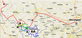 Tabla informativa y detalles generales de la Gante-Wevelgem 2022