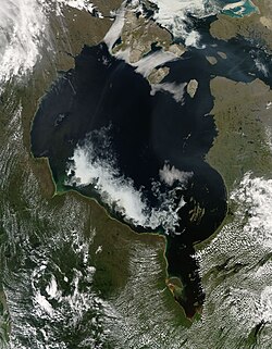 Paisaje invernal de la Bahía de Hudson