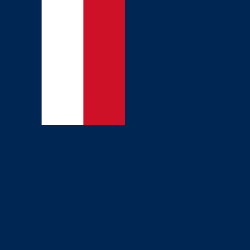 Bandera representativa del Ministerio de Ultramar de Francia