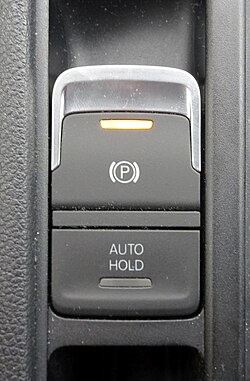 Panel de control con interruptor de freno de estacionamiento electrónico