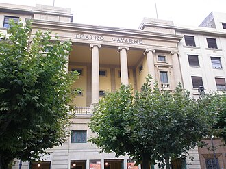 Teatro Gayarre durante la asamblea de 1932