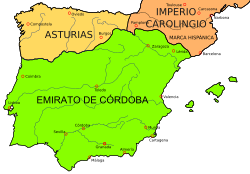 Mapa territorial del Emirato