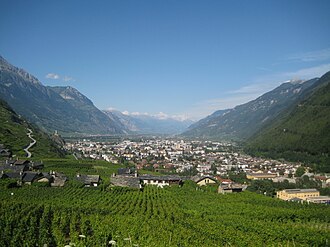 Entorno urbano de Martigny
