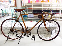 Bicicleta de cuatro velocidades utilizada por Gino Bartali.