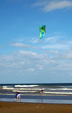Kitesurf en la costa atlántica