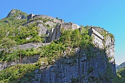 Fotografía del Fort du Portalet en los Pirineos.