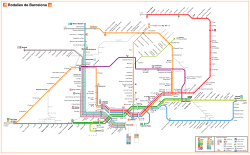 Esquema de la red de cercanías y transporte metropolitano