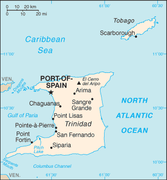 Mapa detallado o representación cartográfica de Trinidad