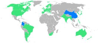 Mapa de países participantes en los Juegos Olímpicos de Los Ángeles 1932