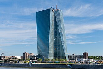 Edificio de la sede del BCE en Fráncfort del Meno