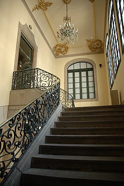 Escalinata del patio interior del Palacio de la Virreina