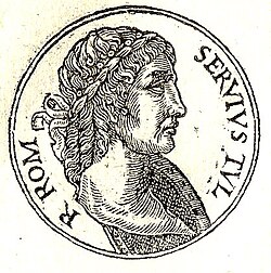 Representación clásica de Servio Tulio por Frans Huys
