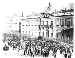 Cortejo fúnebre de Emilio Castelar