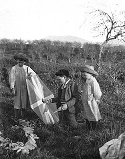 Fotografía infantil de José, Ricardo y Ramiro Arrue en el año 1895