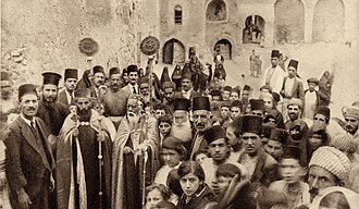Celebración litúrgica de la Iglesia siríaca en Mosul a comienzos del siglo XX