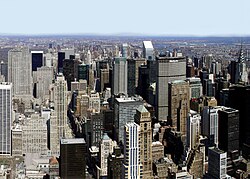 Vista urbana de la Ciudad de Nueva York