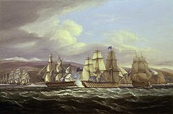 Representación del Bloqueo de Tolón en 1813