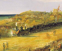 Inauguración del ferrocarril a Langreo en 1852