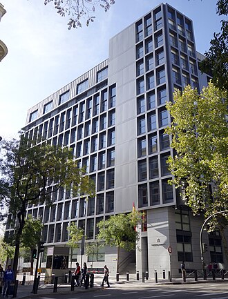 Fachada de la sede de la Audiencia Nacional