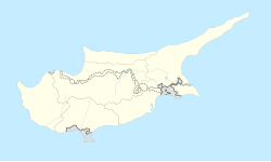Mapa de la ubicación de Nicosia en la isla de Chipre