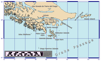 Mapa detallado de la Isla de los Estados