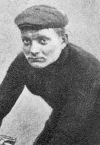 Retrato de época del ciclista Henri Cornet