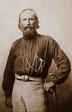 Retrato fotográfico de Giuseppe Garibaldi de 1861