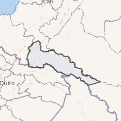 Mapa político y geográfico del departamento de Putumayo