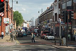 Mapa de ubicación de Merton en el Gran Londres