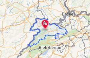 Mapa de localización geográfica del Cantón de Jura en Suiza