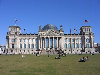 Detalle arquitectónico del Reichstag