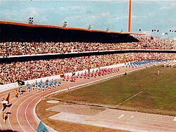 Ceremonia de apertura en Cali 1971.