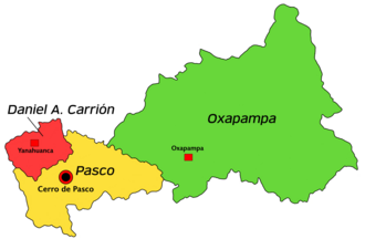 División política de Pasco