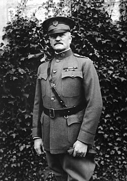 Pershing en el Cuartel General en Chaumont
