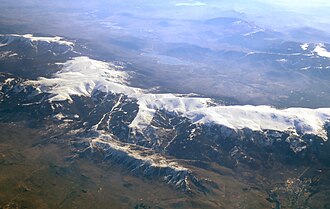 Vista panorámica del sector central de la Sierra de Guadarrama