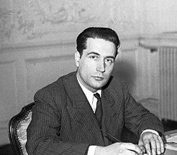 François Mitterrand en 1947 como ministro