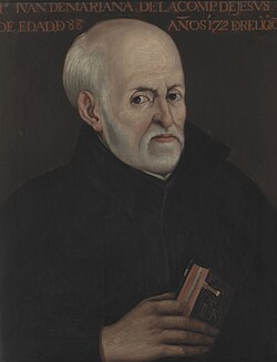 Retrato del padre Juan de Mariana por Matías Moreno, circa 1878, conservado en el Museo del Prado.
