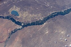Vista satelital del Lago Pellegrini