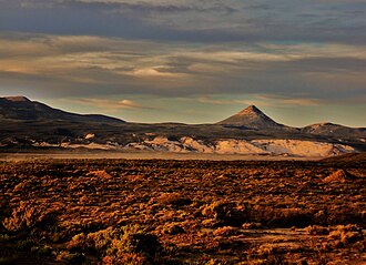 Vista de la meseta patagónica