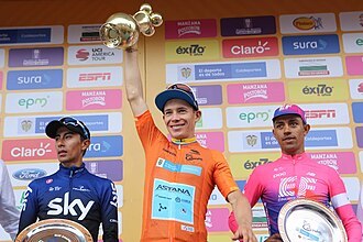 Podio del Tour Colombia 2019