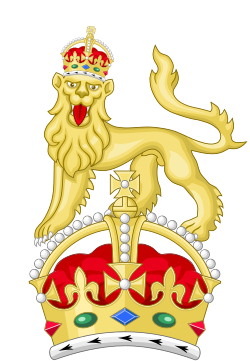 Insignias reales y cimera