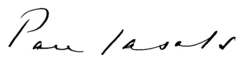 Firma de Pau Casals