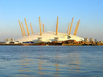 Vista general diurna del Millennium Dome