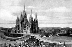 Proyecto neogótico original de la basílica