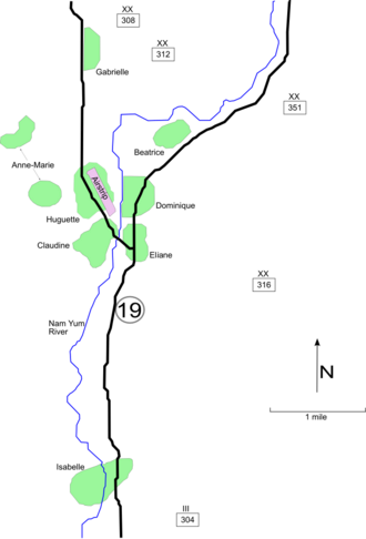 Mapa táctico y datos generales de la Batalla de Dien Bien Phu