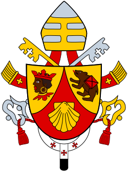 Escudo de Benedicto XVI con una cabeza de moro