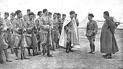El coronel Dámaso Berenguer con las Fuerzas Regulares en 1913