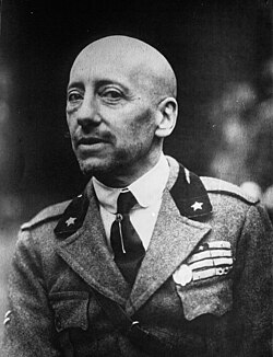 Retrato de Gabriele D’Annunzio en 1922