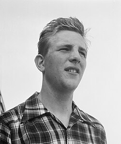 Retrato fotográfico de Daan de Groot en el año 1952